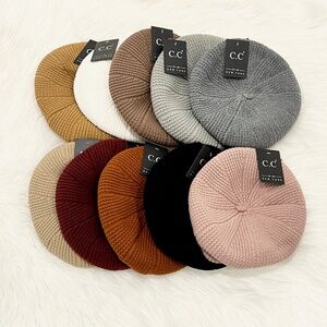 C.C Scalloped Textured Wool Beret Adults, Winter Beret, Premium Beret, Warm Gift